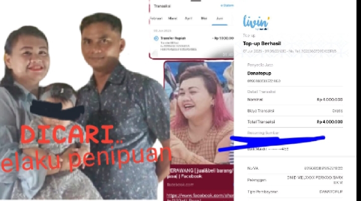 Pasangan suami istri di perawang diduga melakukan penipuan, korban alami kerugian capai puluhan juta rupiah