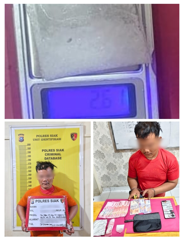 Polres Siak Bongkar Peredaran Shabu di Lubuk Dalam, Bandar Diamankan Bersama Barang Bukti Oplus_16908288