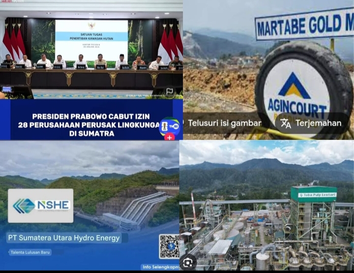 Baron Harahap : Masuk Barang Tu !!! Presiden Prabowo Mencabut Izin Usaha PT Agincourt Resources, PT North Sumatra Hydro Energy Dan PT Toba Pulp Lestari Tbk Oplus_16908288